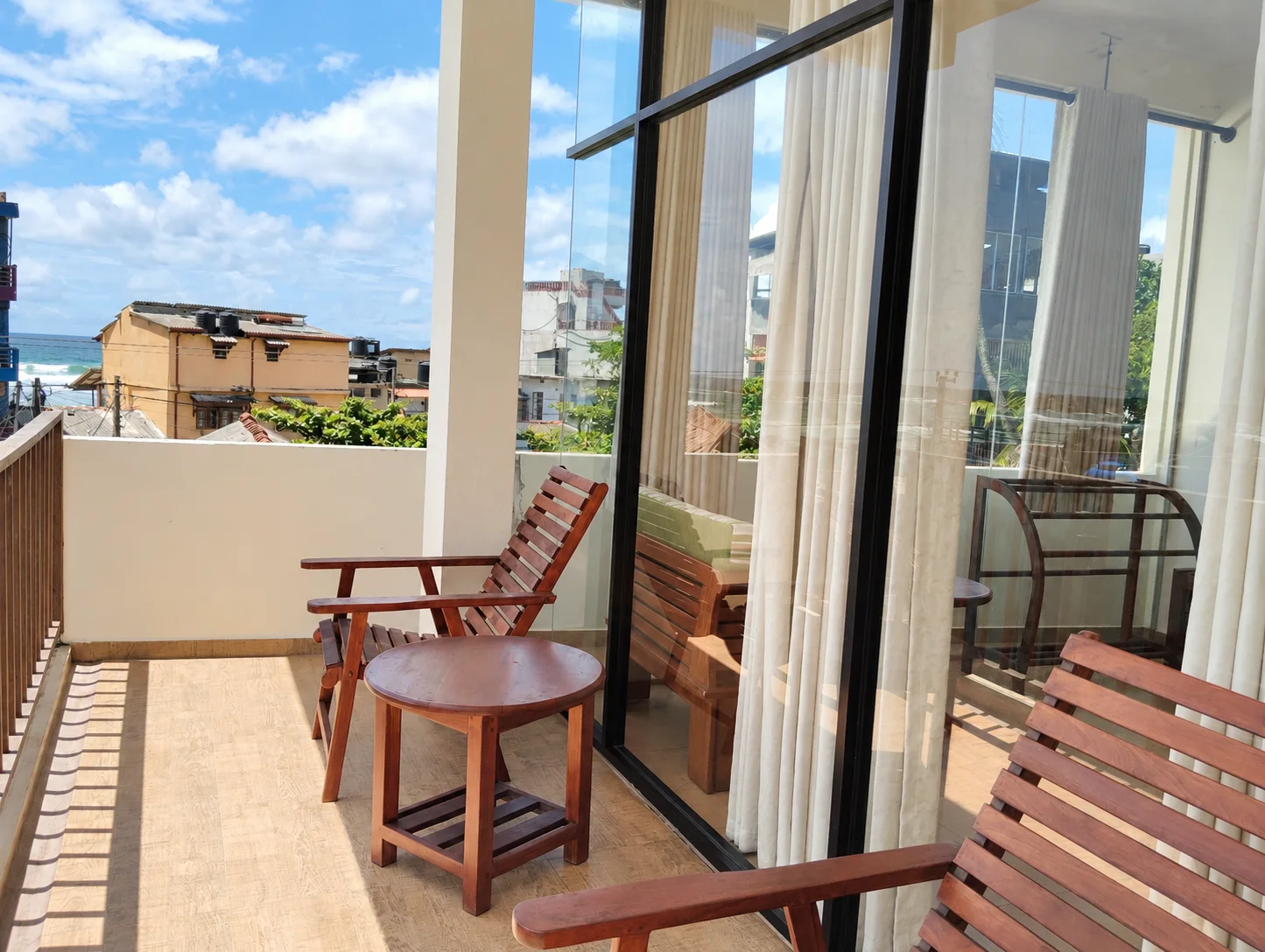 Private Balcony with Relaxing Outdoor Seating
